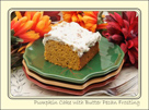 Pumpkin Cake with Butter Pecan Frosting