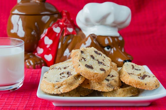 Salted Butter and Chocolate Chunk Shortbread