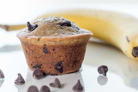 Banana Espresso Chocolate Chip Muffins