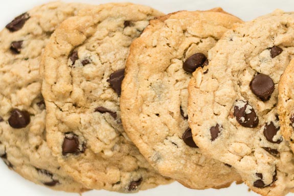 Peanut Butter Oatmeal Chocolate Chip Cookies