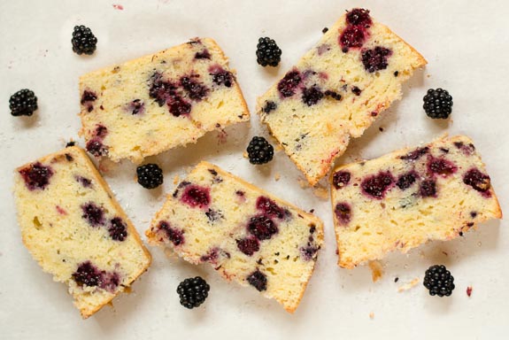 Lemon Blackberry Pound Cake