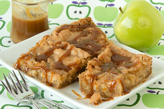 Apple Cake with Caramel Glaze