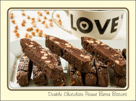 Double Chocolate Peanut Butter Biscotti